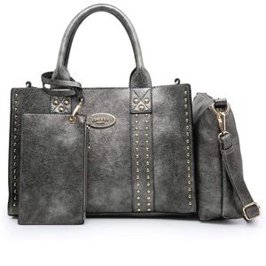 Beautiful grey shoulder bag
